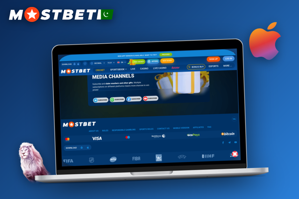 Mostbet affiliate account setup form with traffic source and geo fields on laptop
