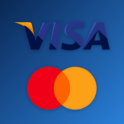 Credit card payout icon for Mostbet affiliates choosing Visa or Mastercard commission settlement