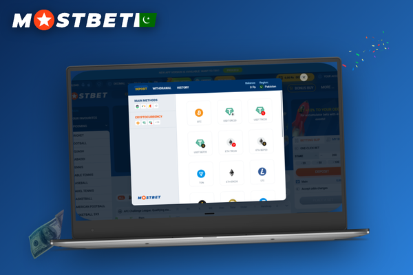 Split view of JazzCash app and Mostbet desktop cashier for choosing how to deposit money