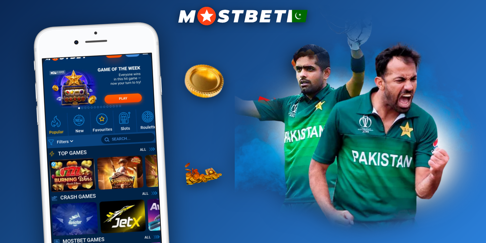 Mostbet online casino homepage showing Slots, Live, Table Games and Jackpots category tabs