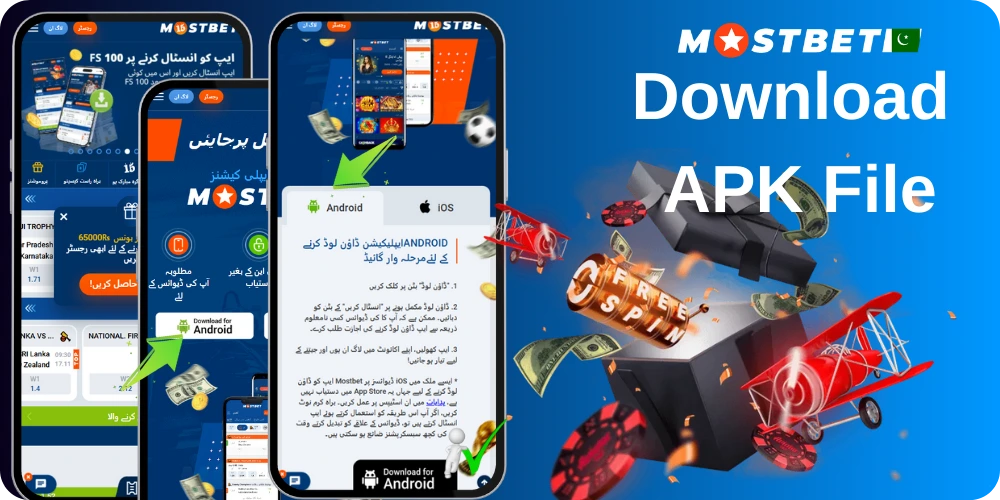 Download Mostbet APK on your device